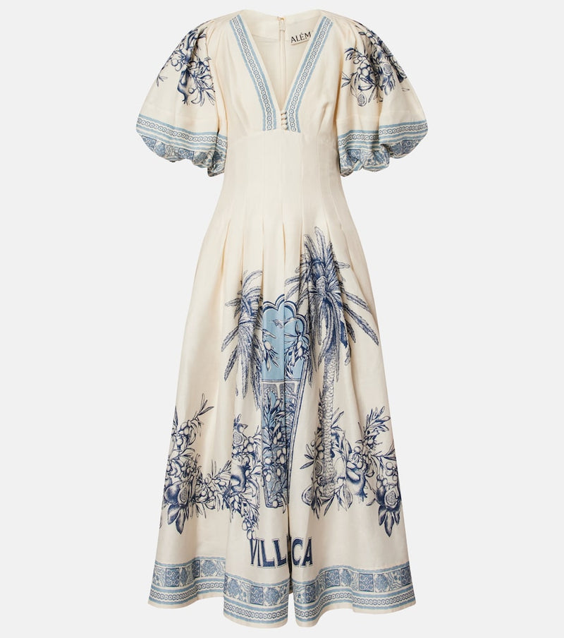 Alemais Villa Romantica linen-blend maxi dress
