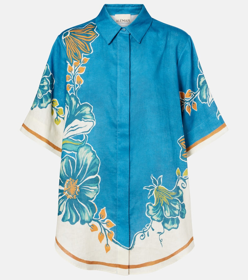 Alemais Luda floral linen shirt