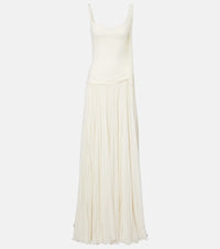 Marmar Halim Ana crepe and chiffon gown