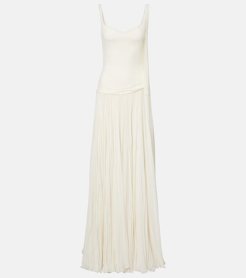 Marmar Halim Ana crepe and chiffon gown