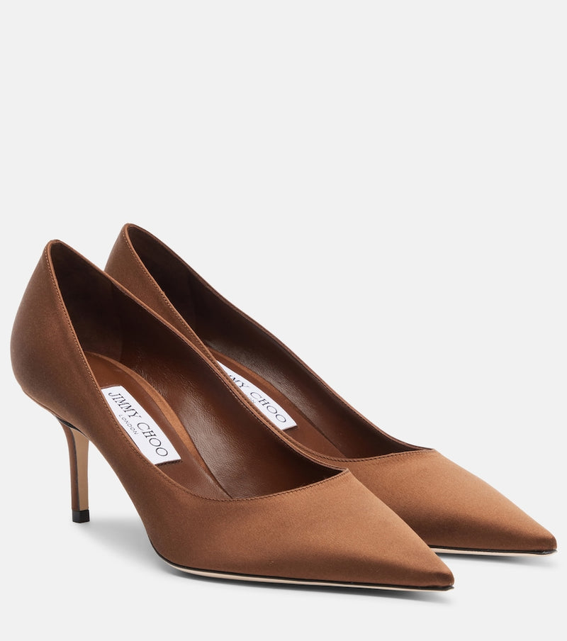 Jimmy Choo Love satin pumps