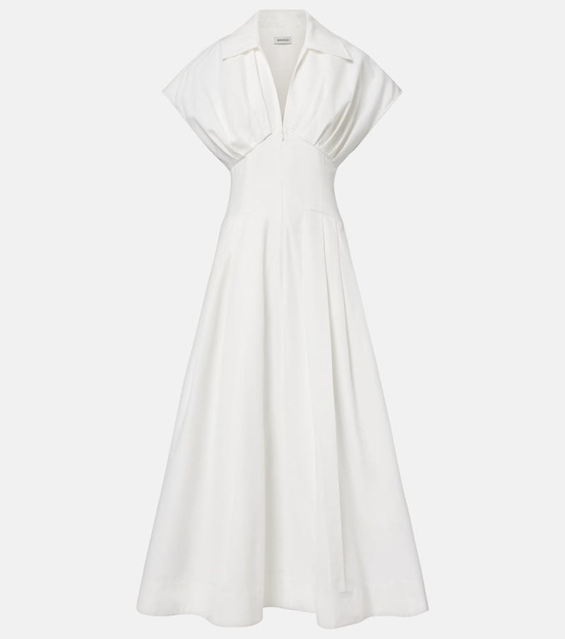 Simkhai Cotton-blend poplin midi dress