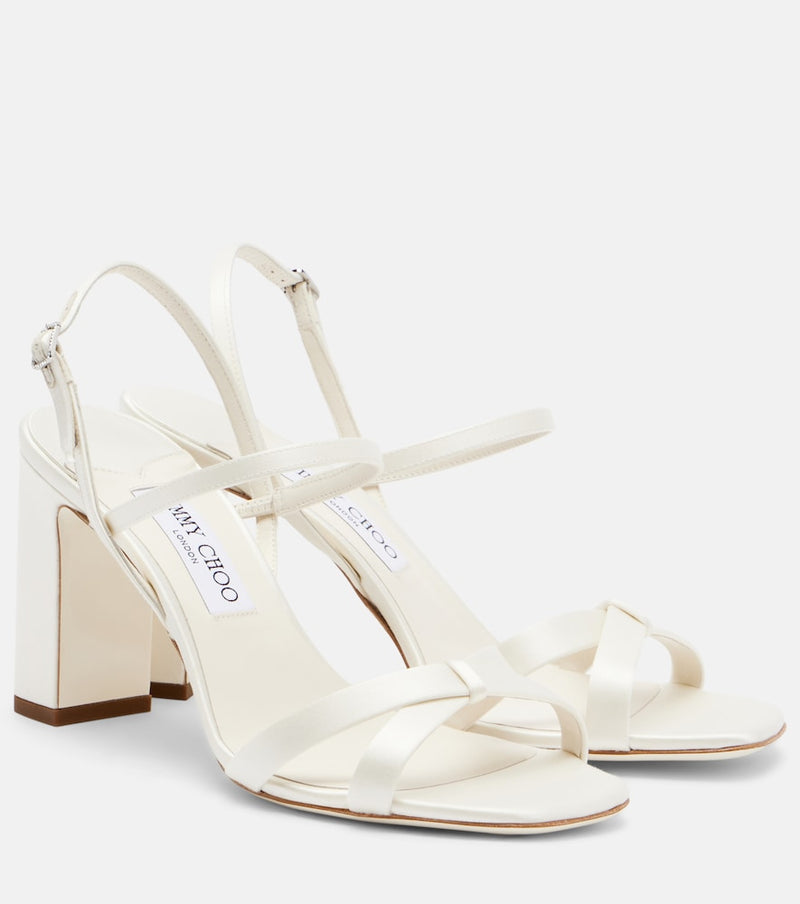 Jimmy Choo Elsy satin slingback sandals