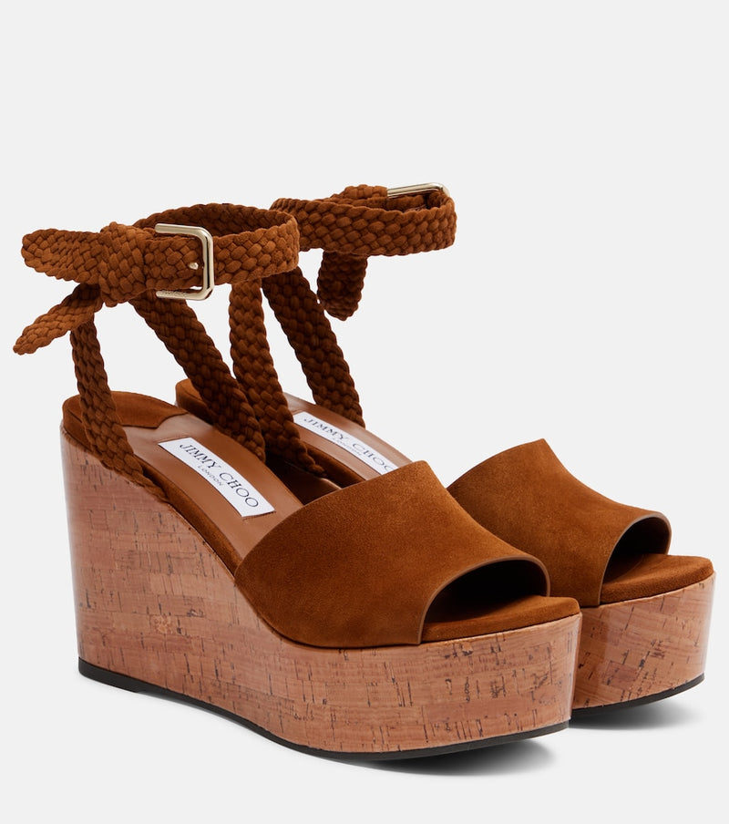 Jimmy Choo Jori suede platform sandals