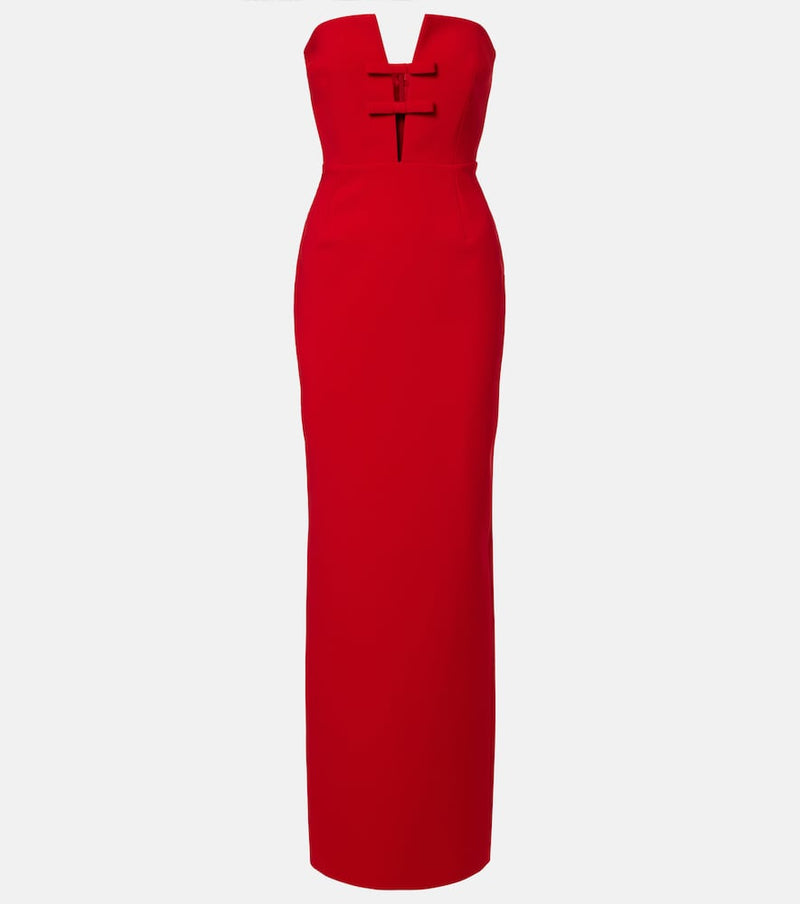 The New Arrivals Ilkyaz Ozel Noa bow-detail strapless gown