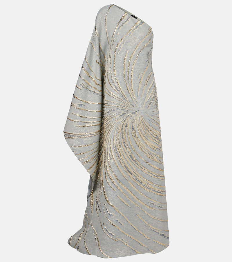 Taller Marmo Cannes one-shoulder lame gown