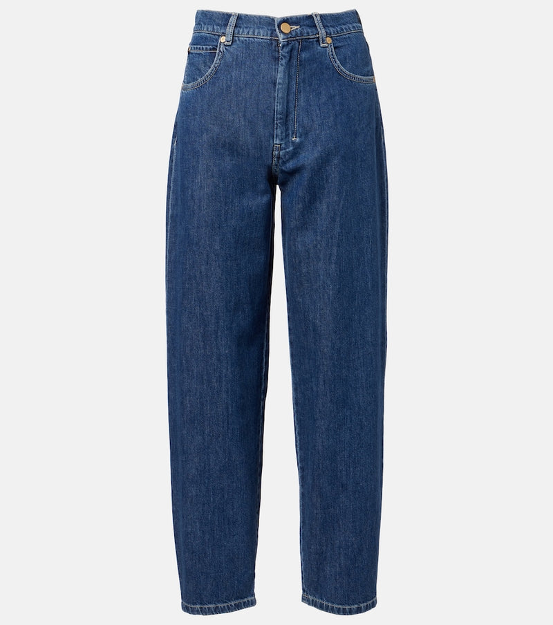 S Max Mara Masia high-rise barrel-leg jeans
