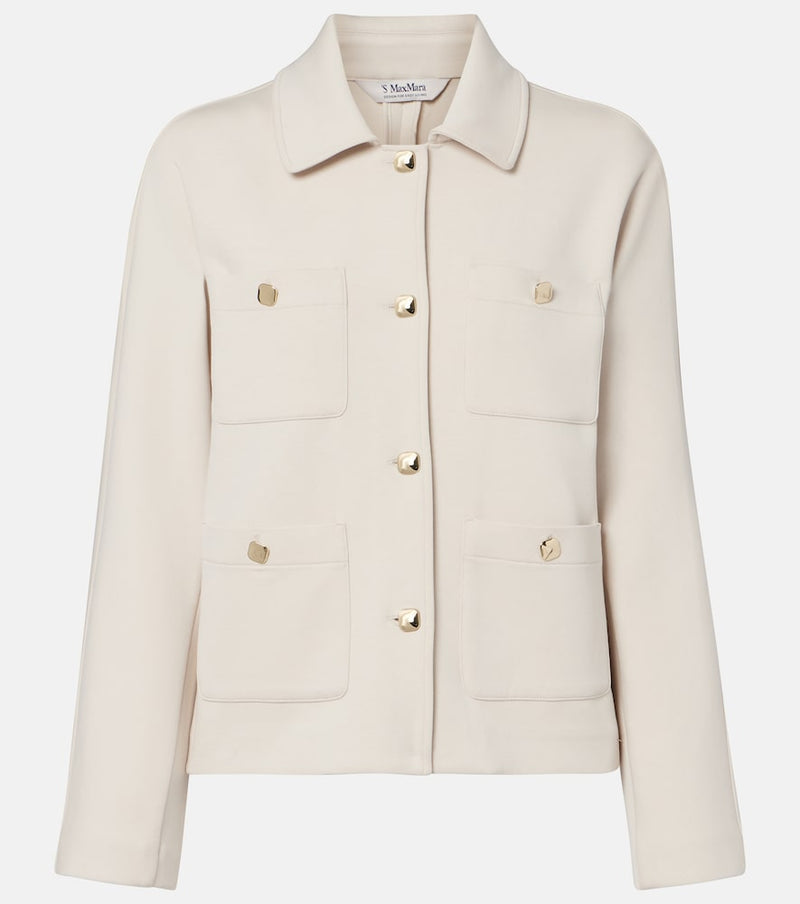 S Max Mara Armonioso cotton-blend jersey jacket