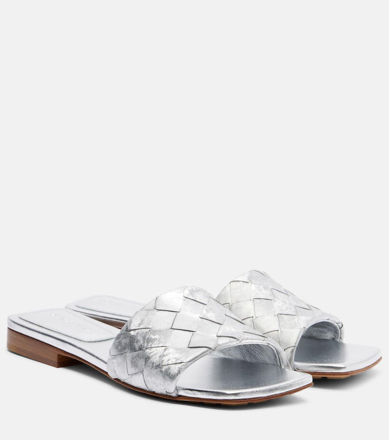 Bottega Veneta Parco Intrecciato leather mules