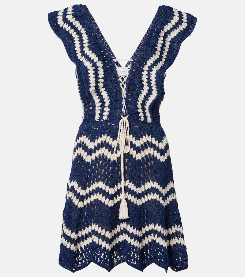 Anna Kosturova Melissa crochet cotton minidress