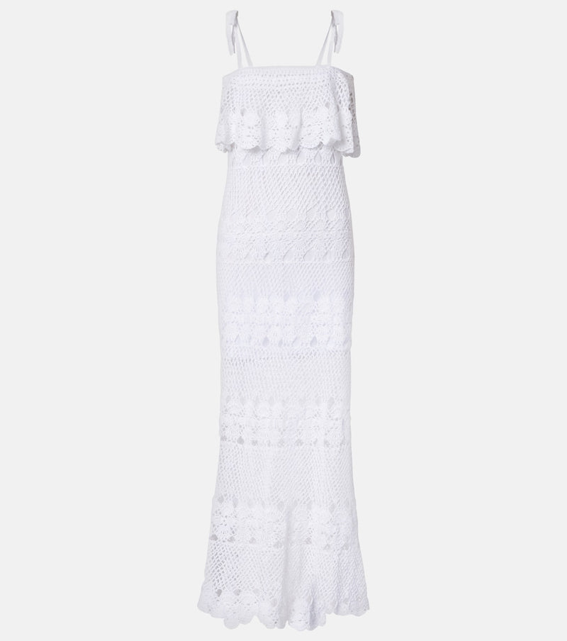 Anna Kosturova Marianne crochet cotton maxi dress
