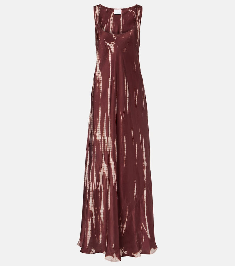 Anna Kosturova Tie-dye silk maxi dress