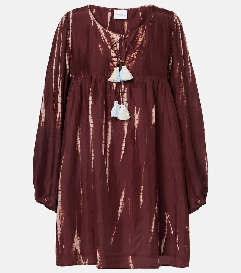 Anna Kosturova Hailey tie-dye silk minidress