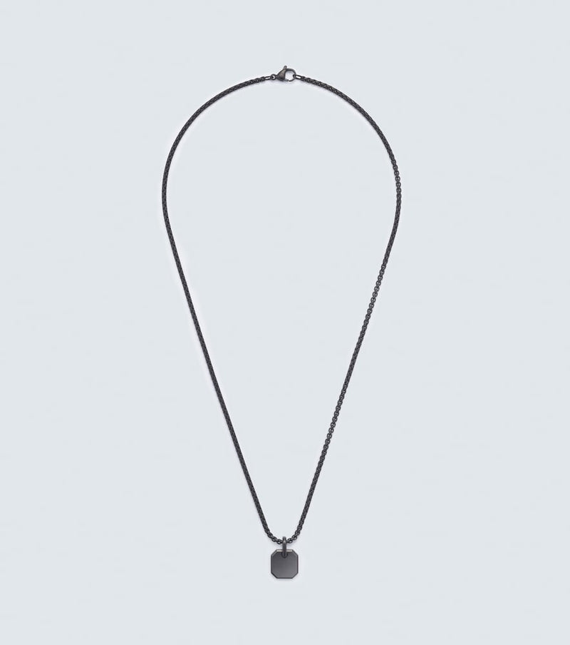David Yurman Titanium pendant necklace
