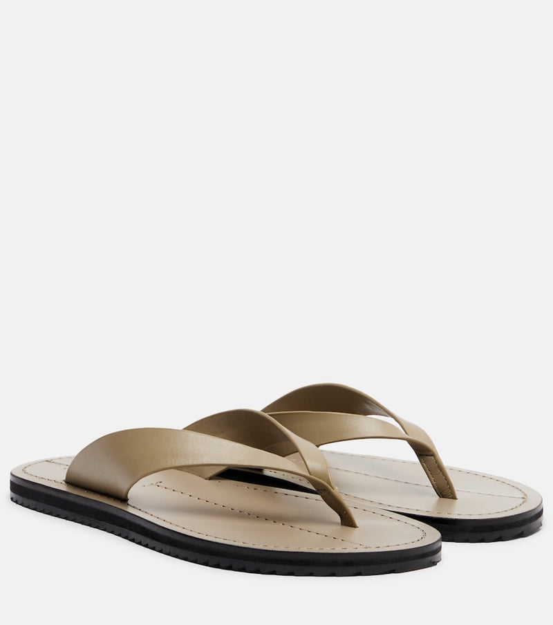 A. Emery Flora leather thong sandals