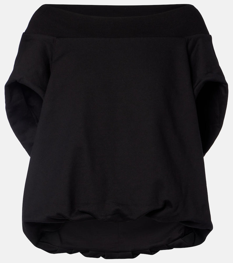 Dries Van Noten Cocoon cotton jersey sweatshirt