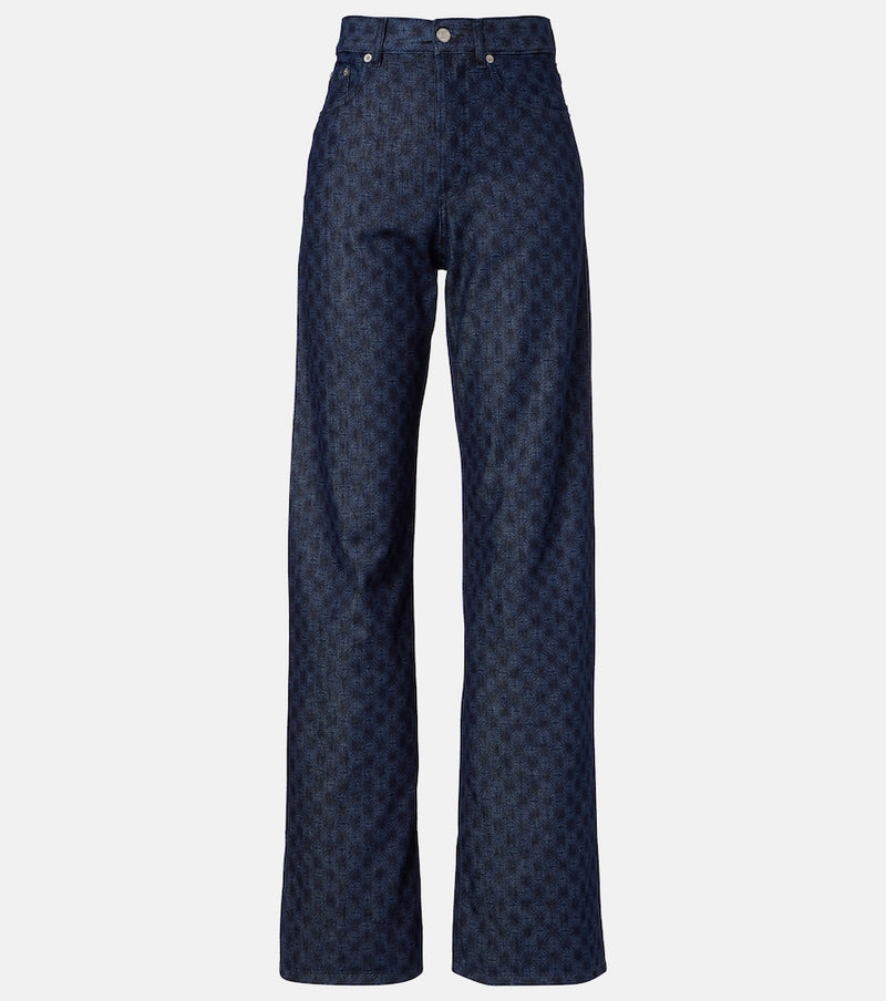 Dries Van Noten Floral wide-leg jeans