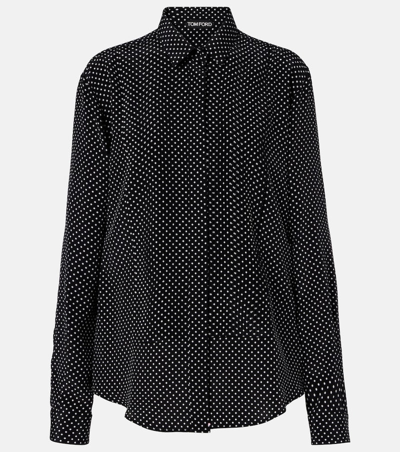 Tom Ford Polka-dot silk shirt