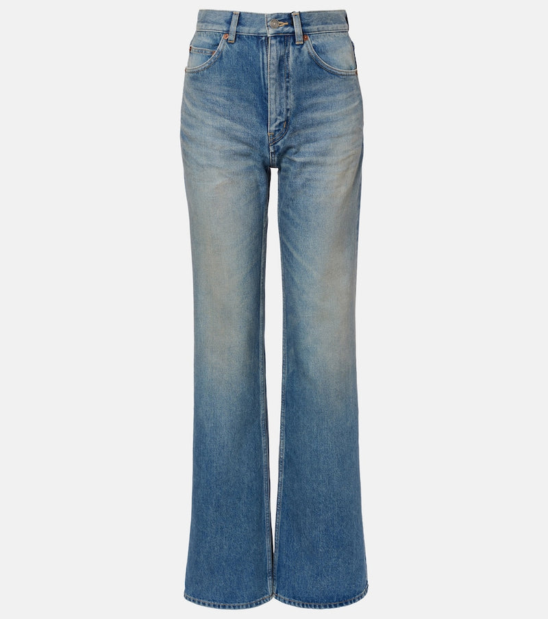 Saint Laurent 70\'s high-rise wide-leg jeans