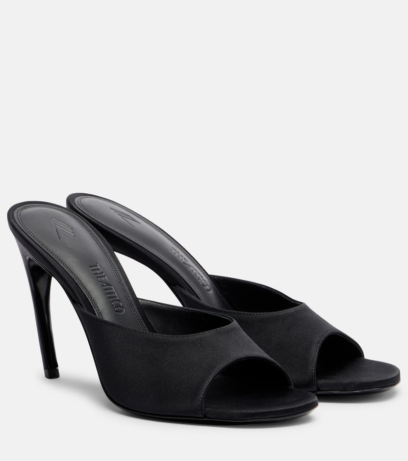 The Attico Betta satin mules