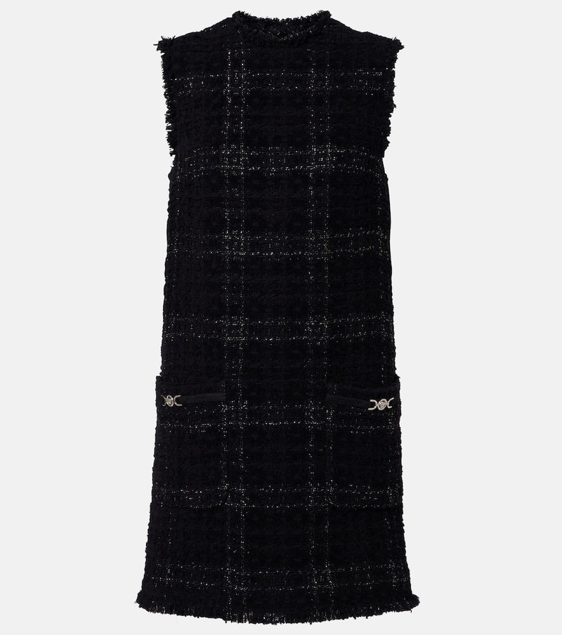 Versace Medusa \'95 cotton-blend tweed minidress