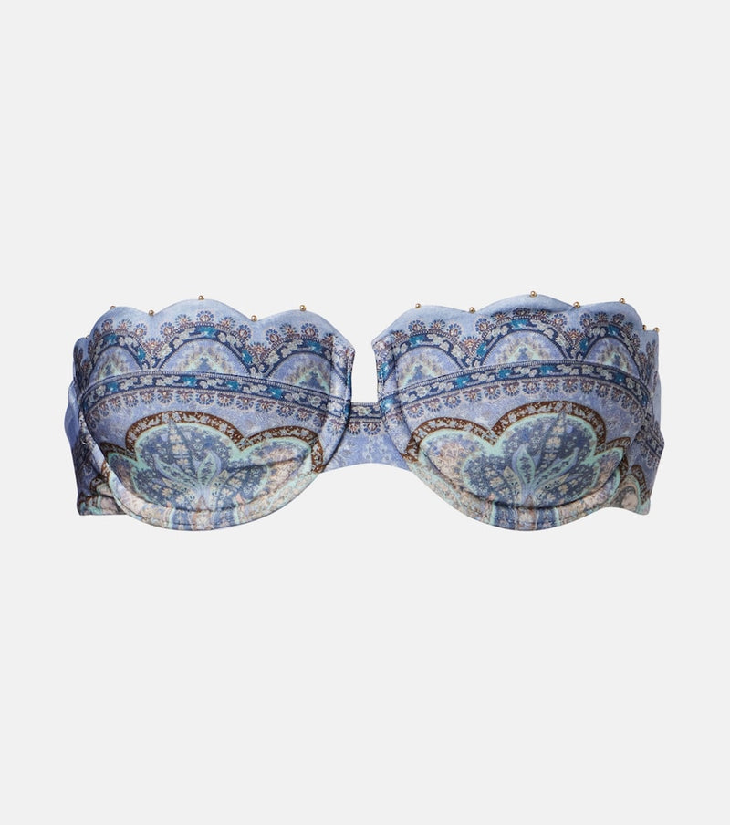 Zimmermann Wanderlust printed bikini top
