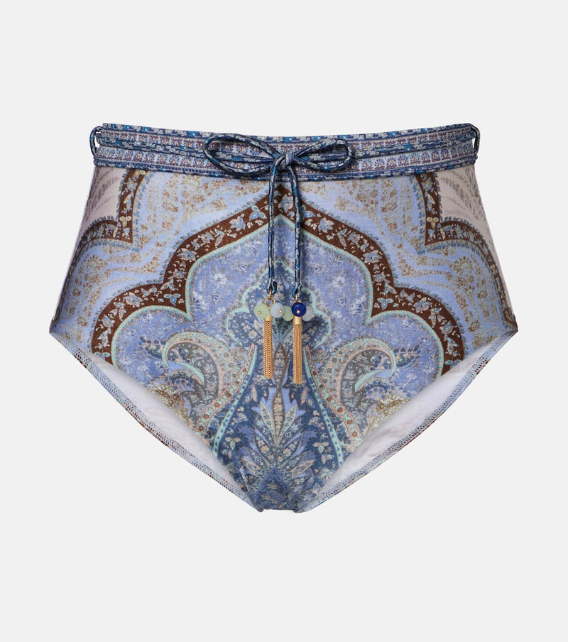 Zimmermann Wanderlust high-rise bikini bottoms