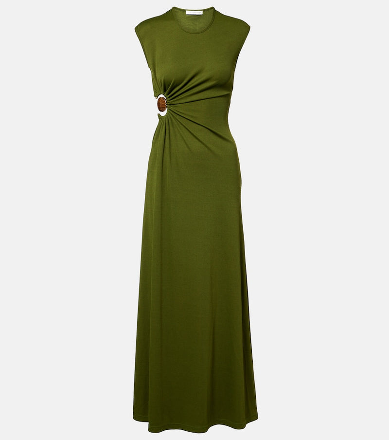 Christopher Esber Mineral Stone jersey maxi dress
