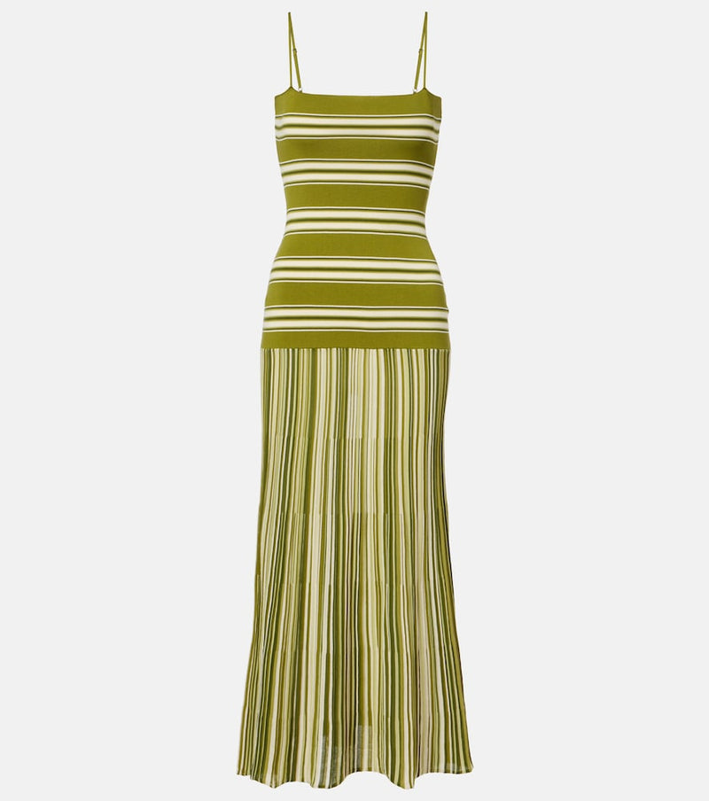 Faithfull Esenia striped cotton-blend maxi dress