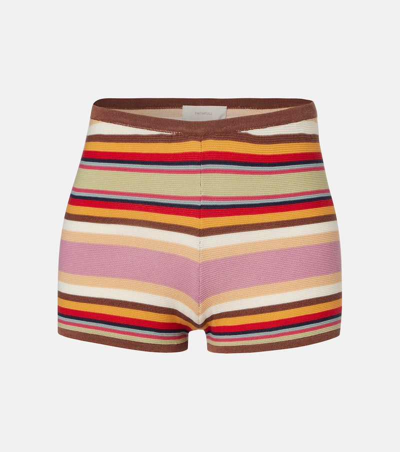 Faithfull Playa striped shorts in Multicolour