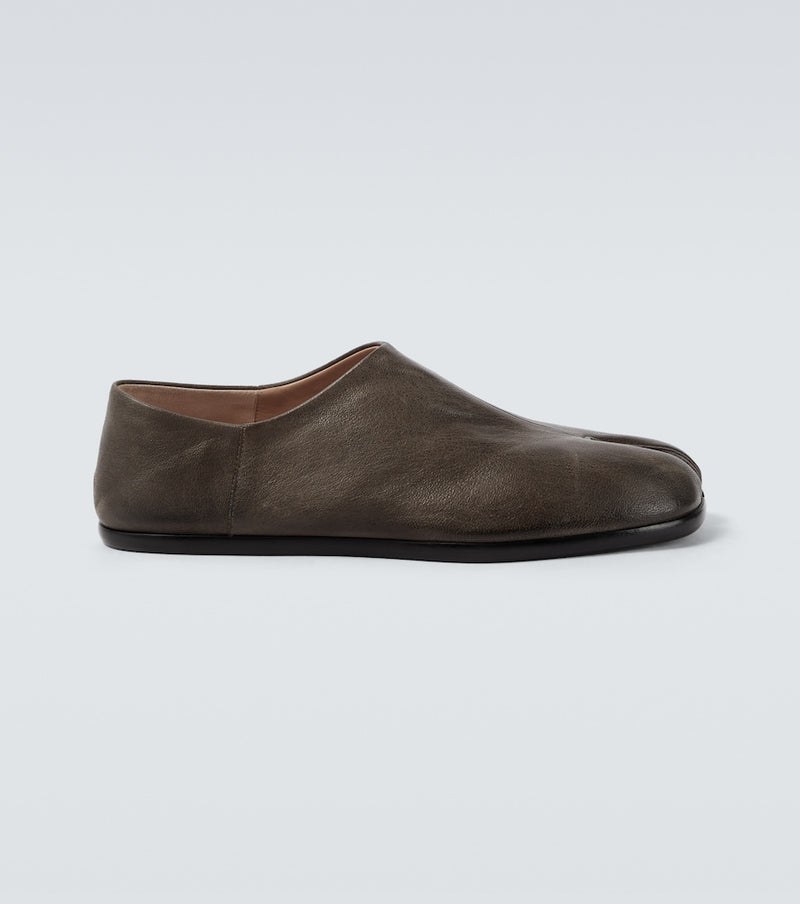 Maison Margiela Tabi leather slip-on shoes
