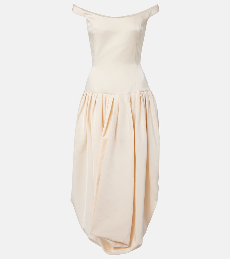 Magda Butrym Off-shoulder cotton and silk maxi dress