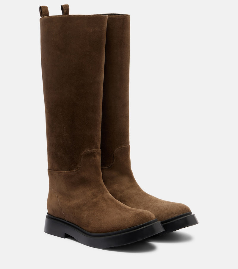 Proenza Schouler Bank suede knee-high boots