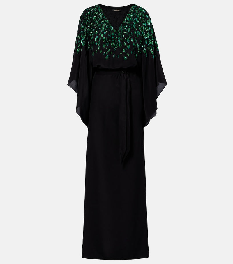 Roberto Cavalli Sequined silk gown