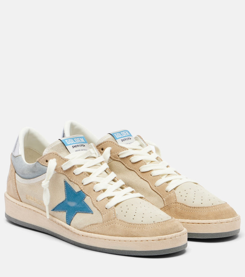 Golden Goose Ball Star suede sneakers in Marble