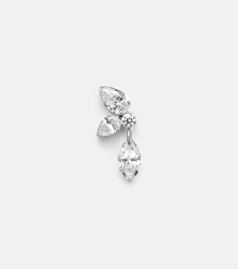 Maria Tash 18kt white gold earring with diamonds
