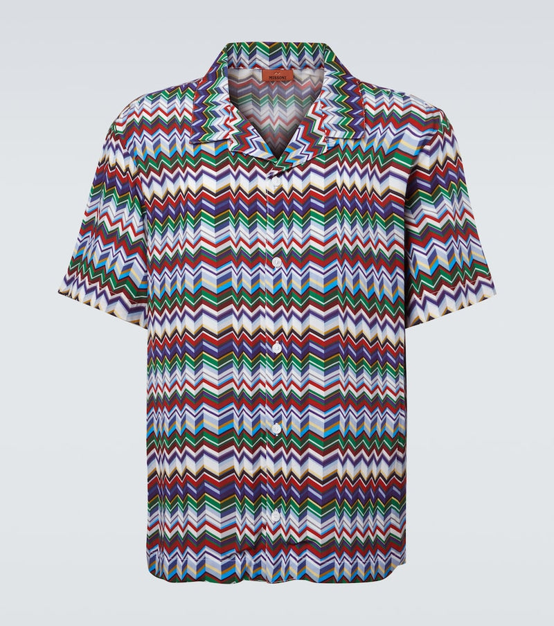Missoni Zigzag bowling shirt in Multicolour