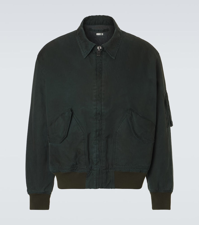 A. Presse Vintage silk and cotton bomber jacket
