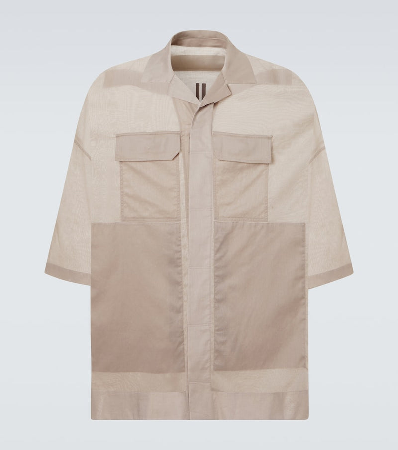 Rick Owens Magnum Tommy cotton shirt in Pearl