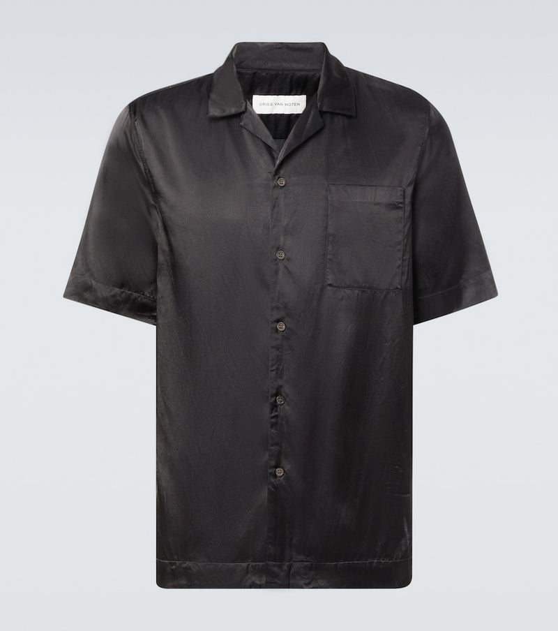 Dries Van Noten Bowling shirt in Black