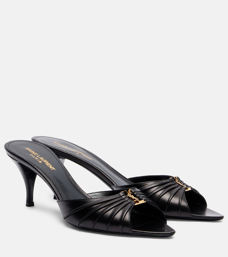 Saint Laurent Babylone 60 leather mules