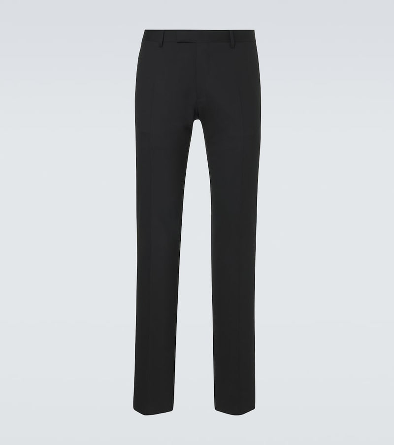 Lardini Wool tuxedo pants in Black