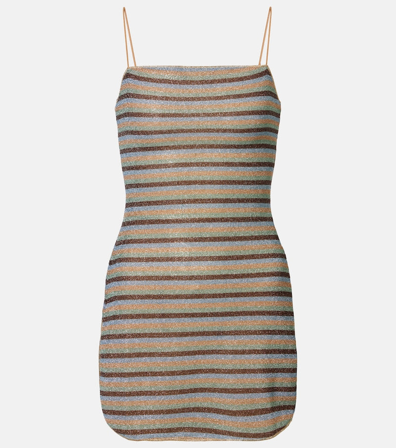 Oseree Lumiere striped minidress