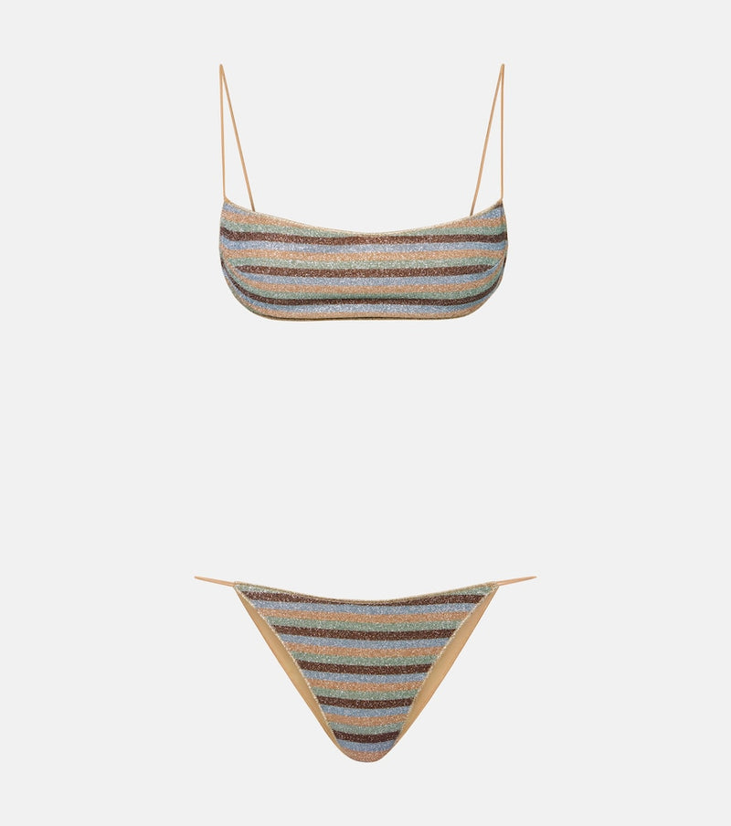 Oseree Lumiere striped bikini