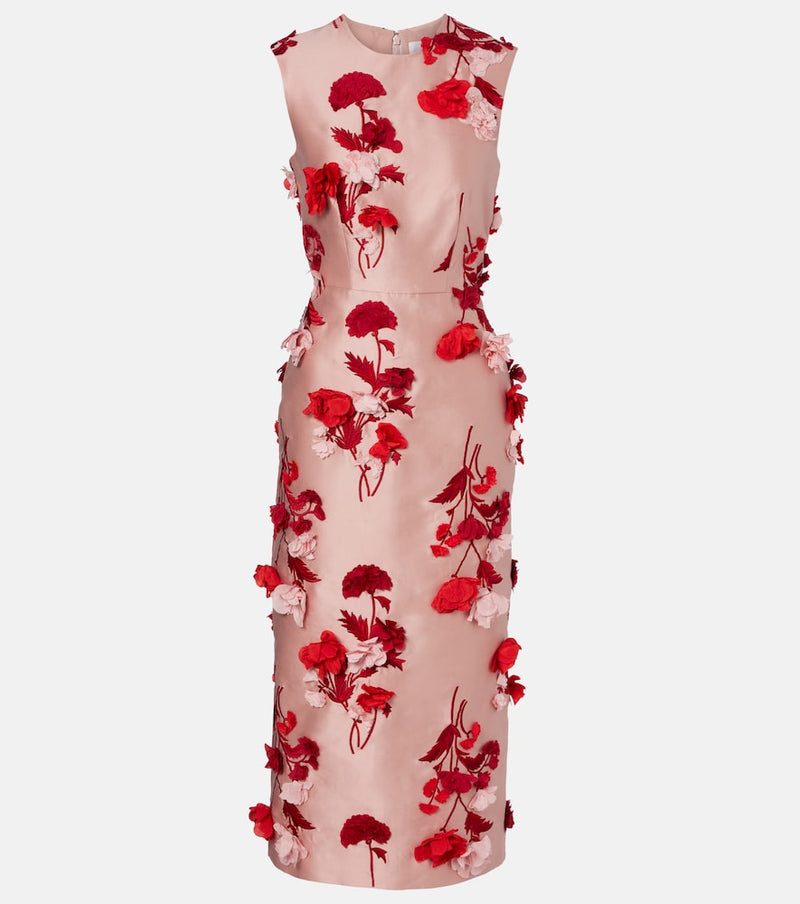 Erdem Floral-applique cocktail dress