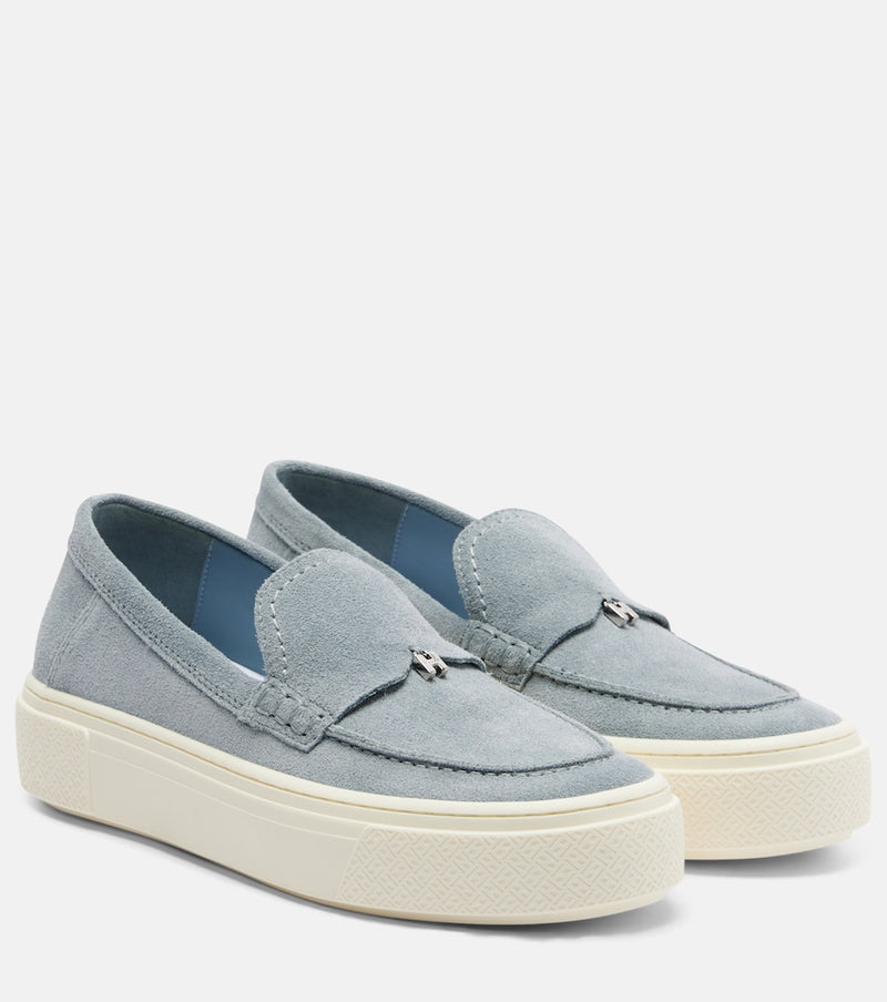 Hogan H705 suede platform loafers