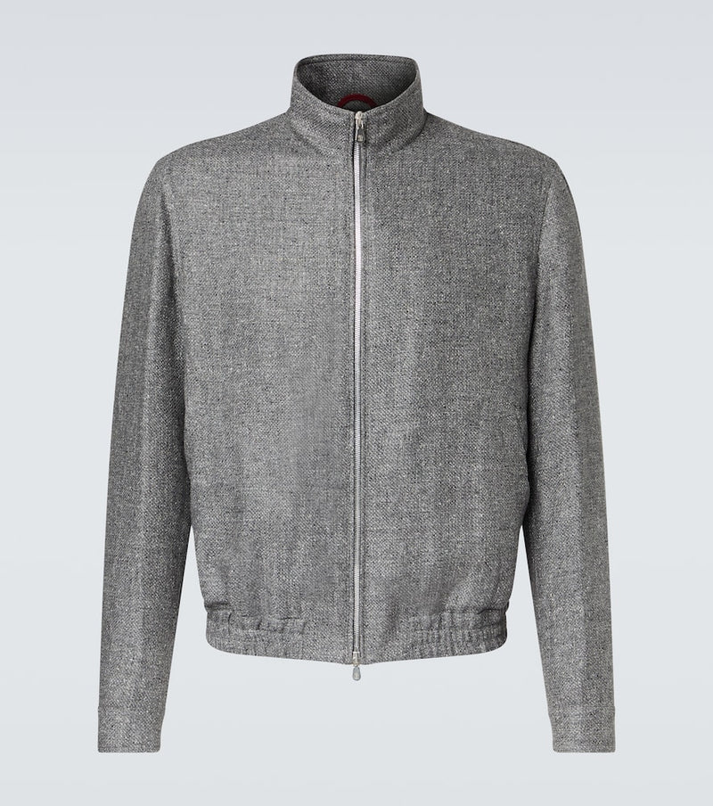 Brunello Cucinelli Silk, linen, and wool jacket
