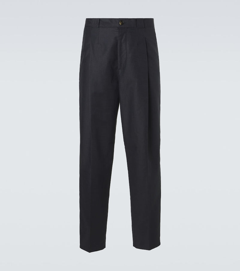 Brunello Cucinelli Panama cotton and linen tapered pants