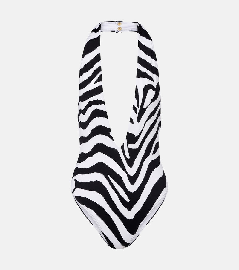 Balmain Zebra-print swimsuit