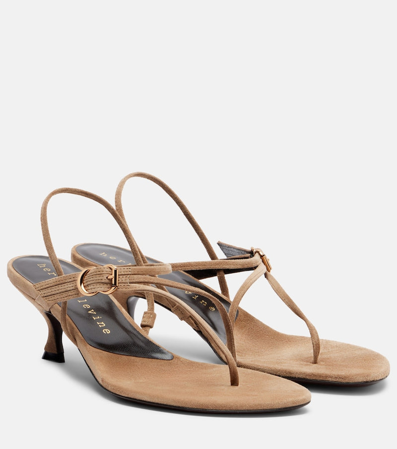 Herbert Levine Starry-Eyed 55 suede thong sandals